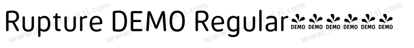 Rupture DEMO Regular字体转换